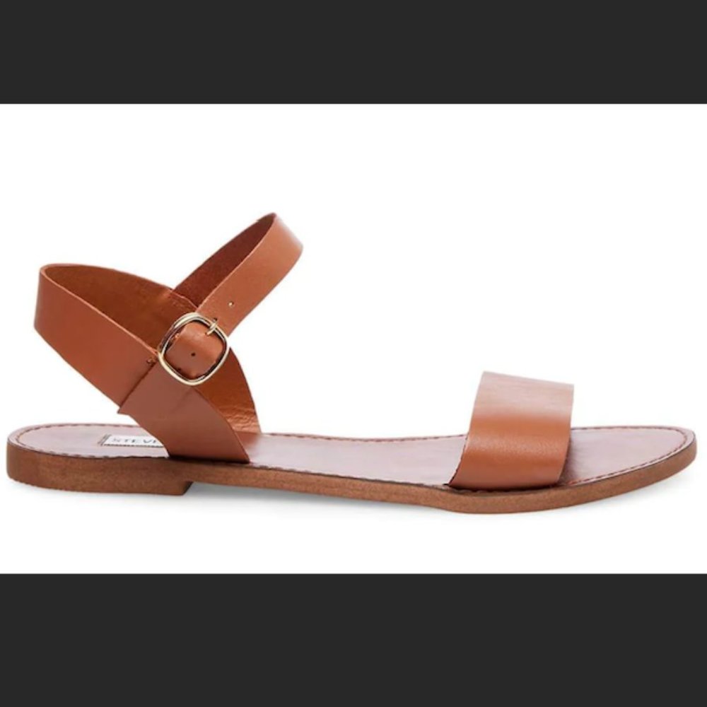 Steve Madden Donddi Tan Leather Sandal